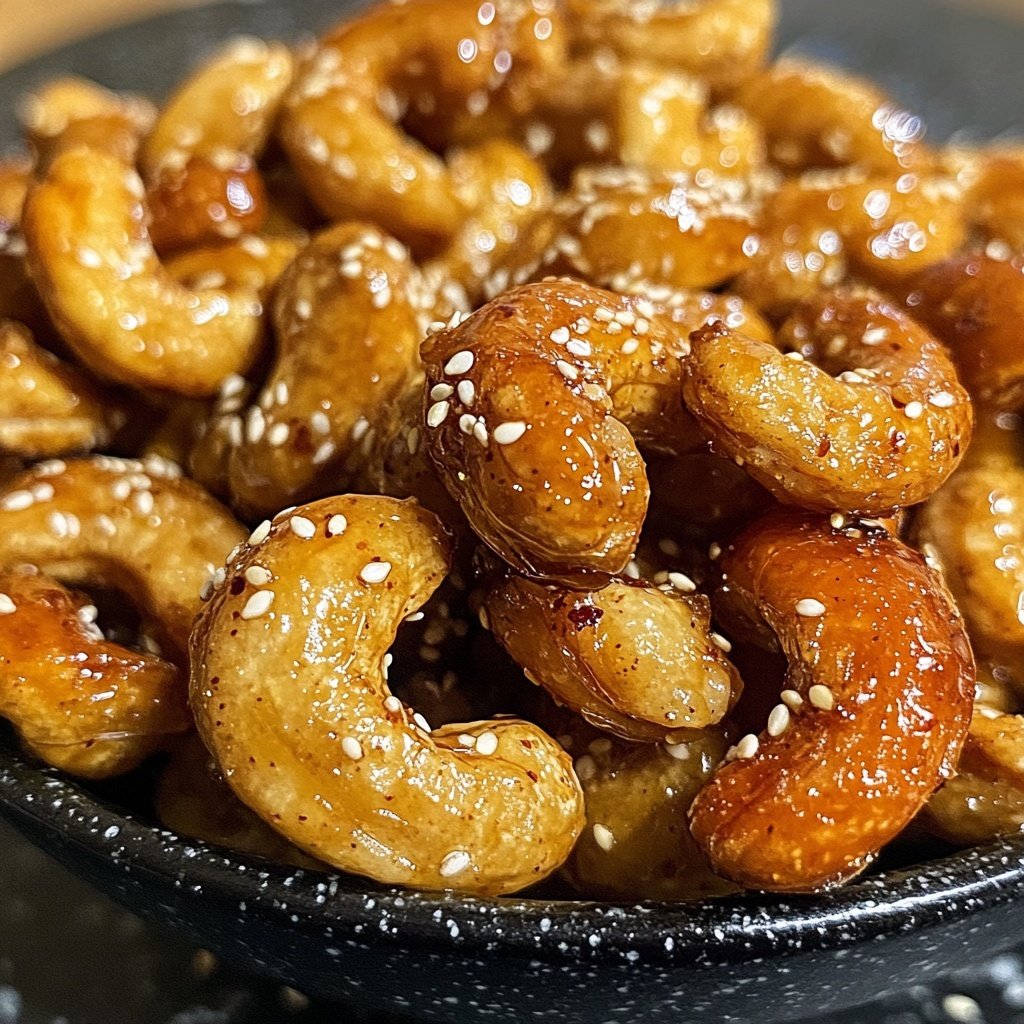 Sweet & Salty Sesame Honey Roasted Cashews