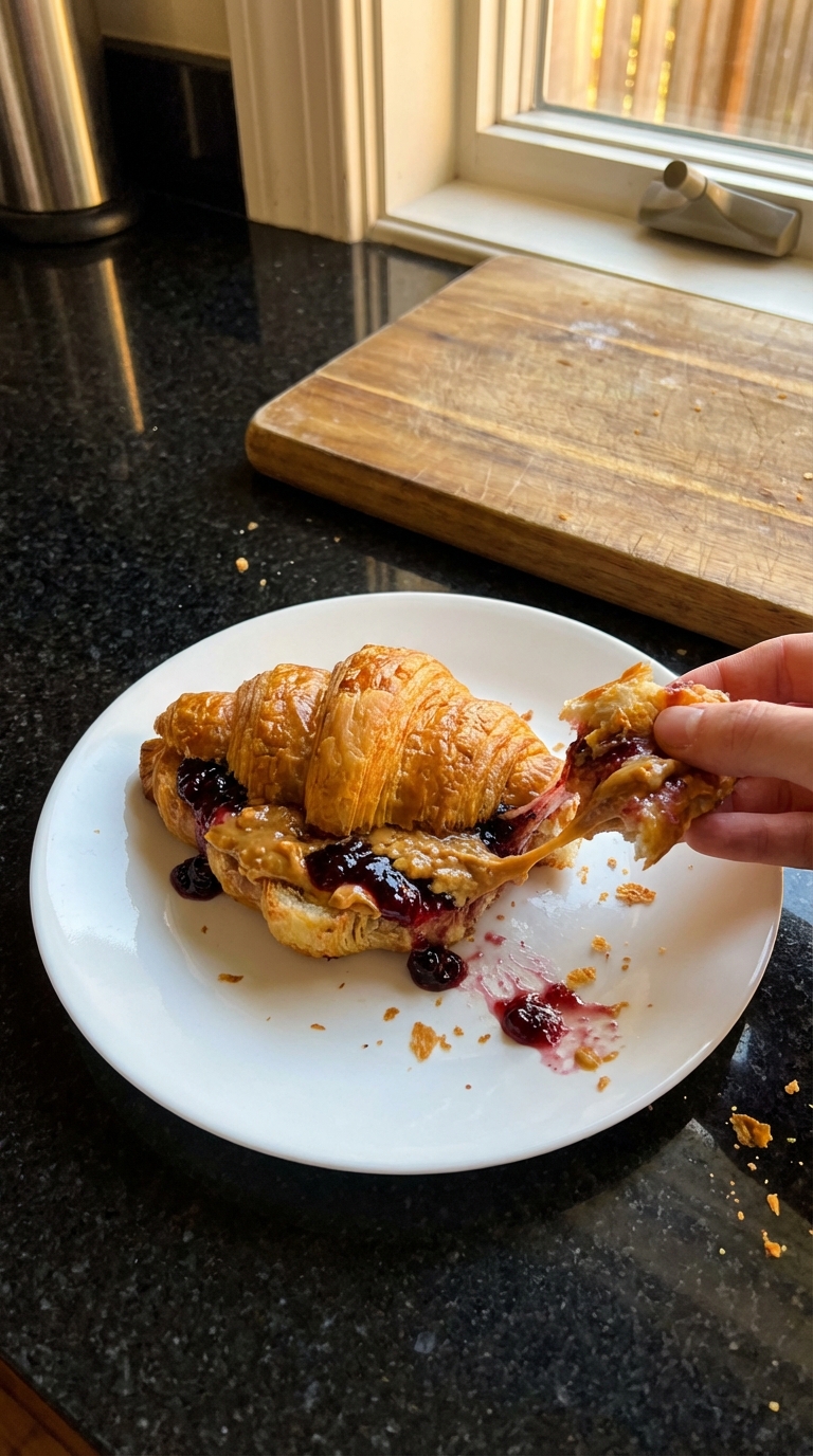 Peanut Butter and Jelly Croissant