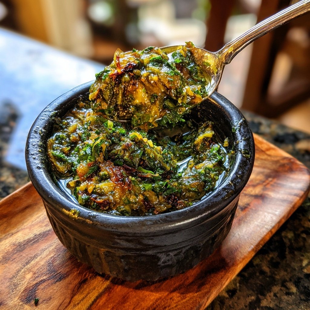 Caramelized Onion Salsa Verde