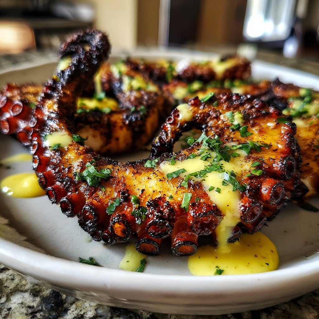 Grilled Octopus with Lemon Aioli