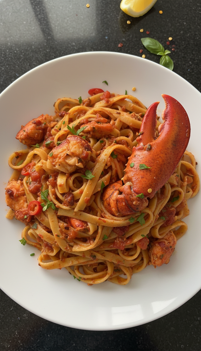 Spicy Lobster Pasta Arrabbiata