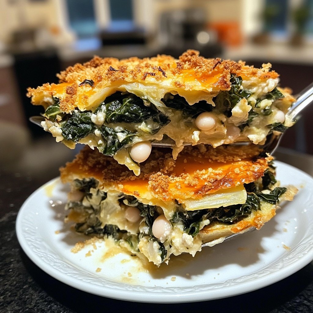 Swiss Chard, Fennel, and White Bean Gratin
