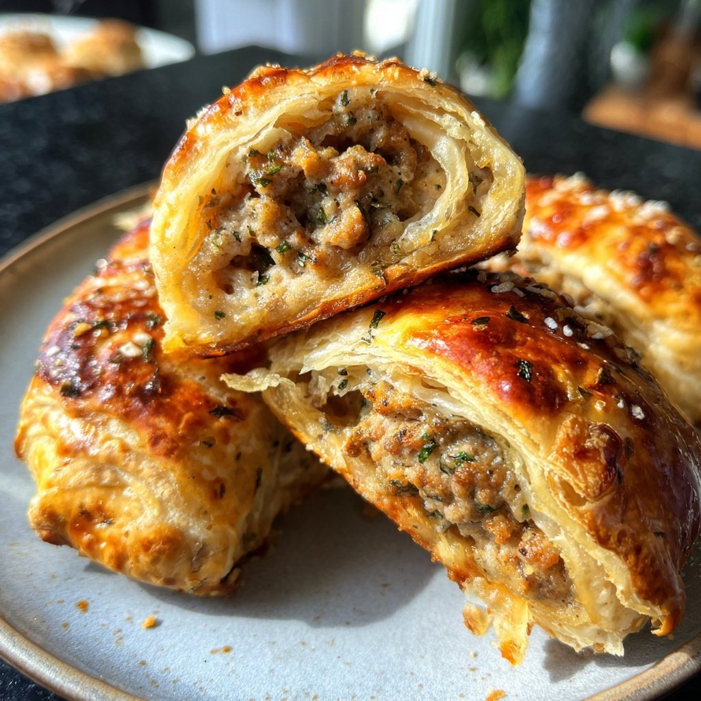 Australian Sausage Rolls Puff Pastry