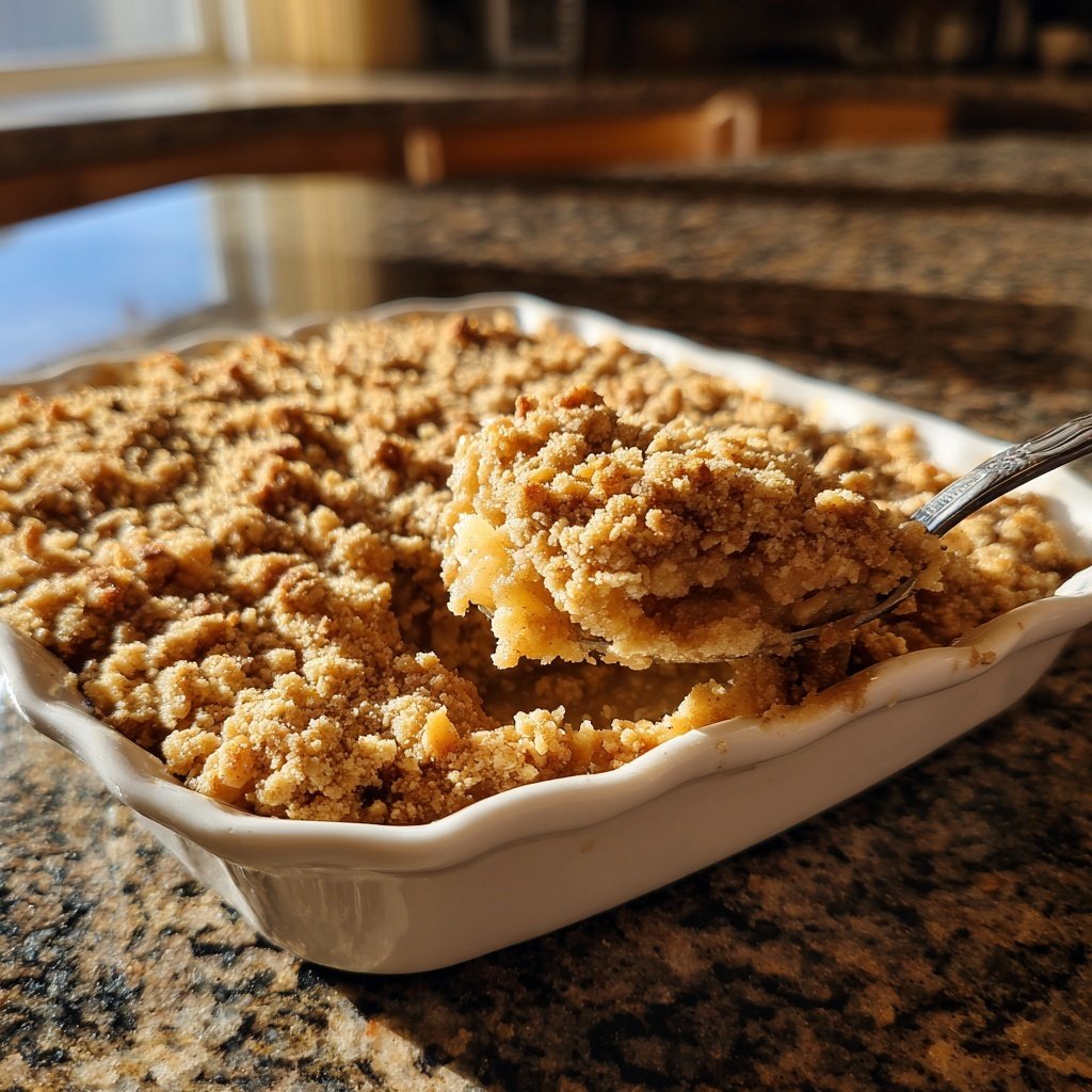 Vanilla Bean Brown Sugar Crumble