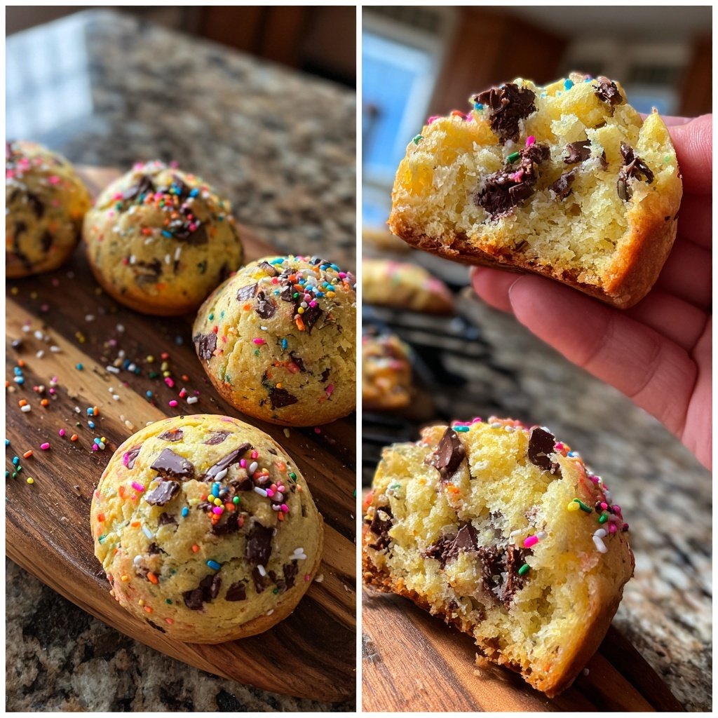 Soft Batch Spring Muffin Cookies
