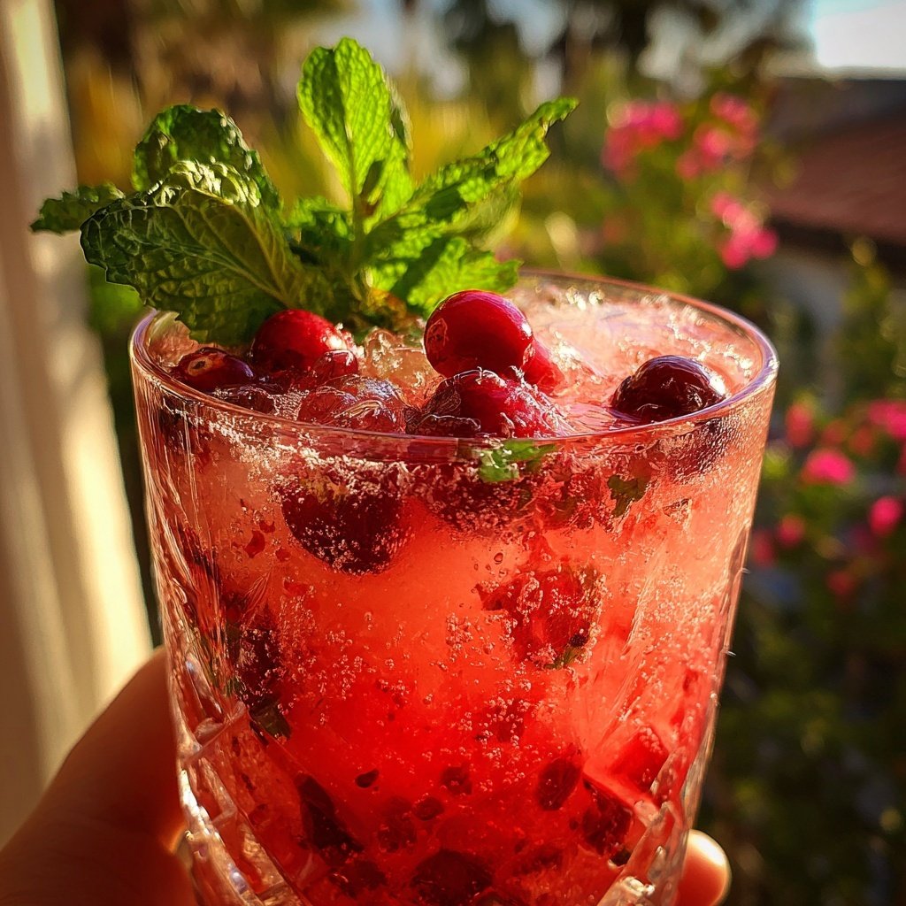 Valentine's Day Cocktail Cranberry Sweet