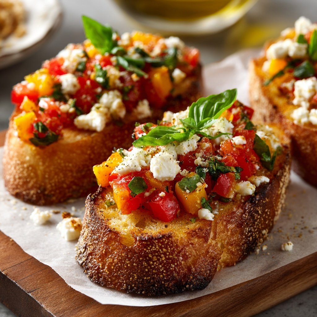 Mediterranean Feta Bruschetta