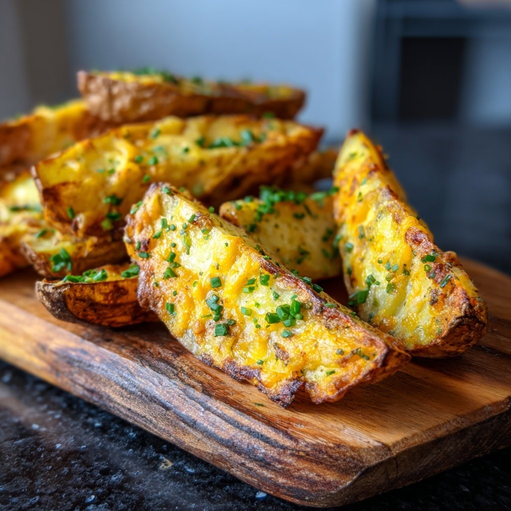 Airfryer Cheesy Potato Wedges