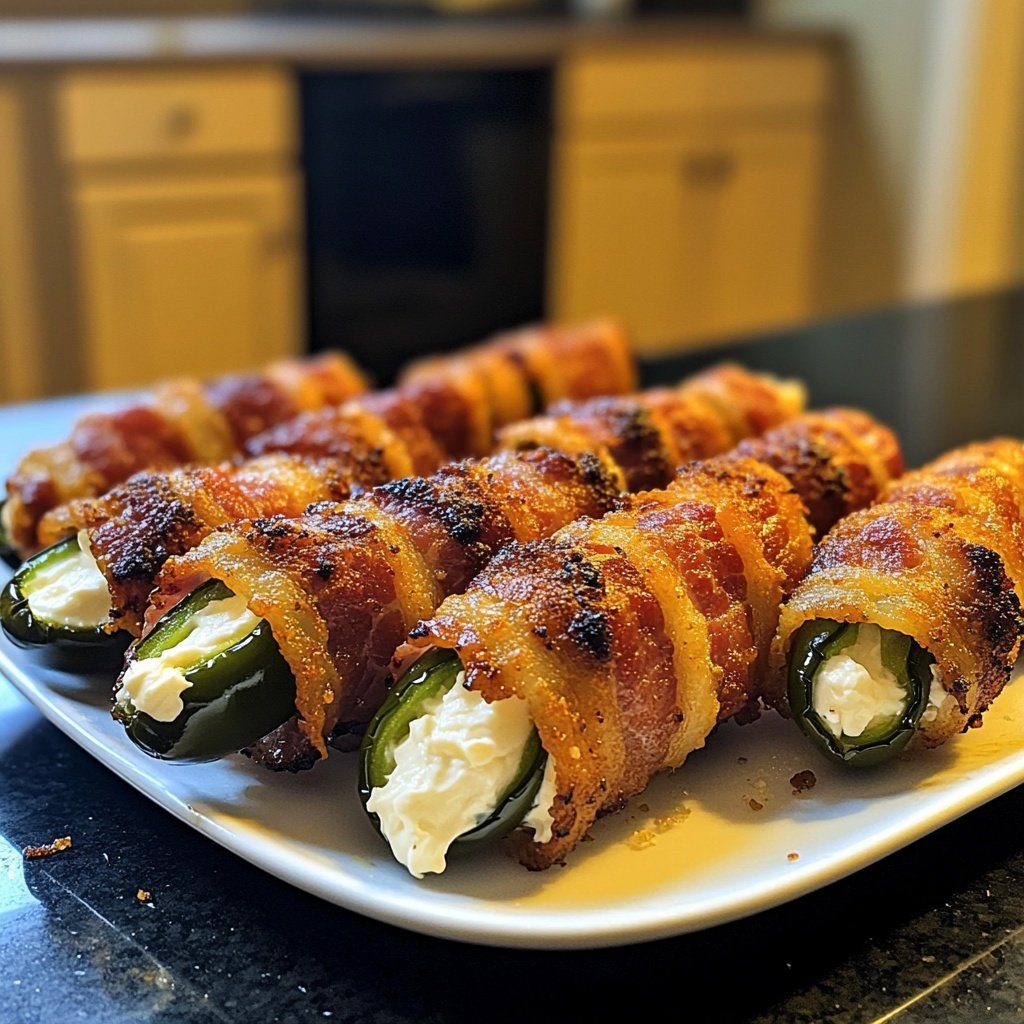Bacon Wrapped Jalapeño Poppers