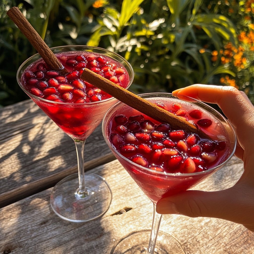 Pomegranate Spice Martini