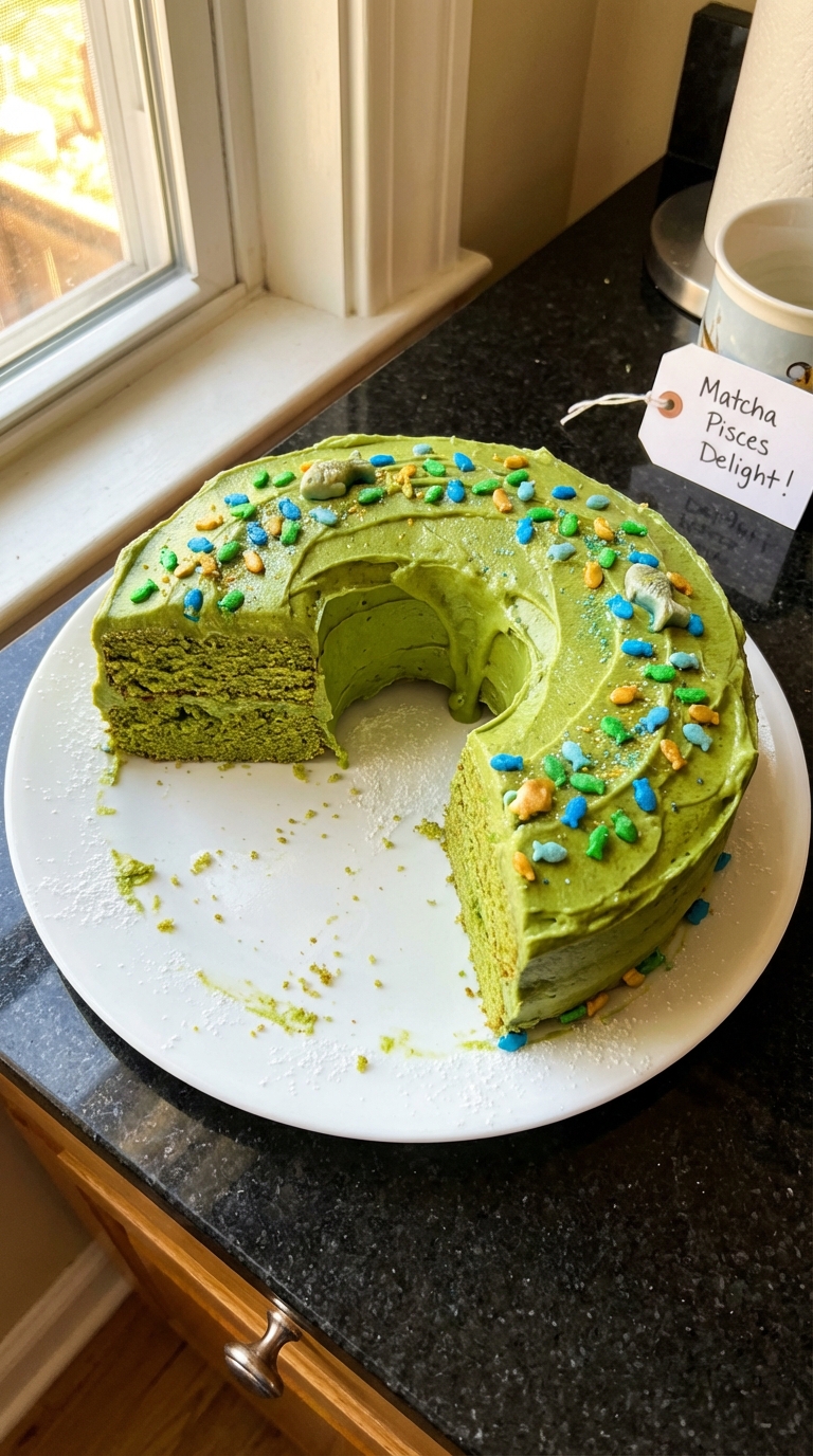 Matcha Pisces Cake Delight