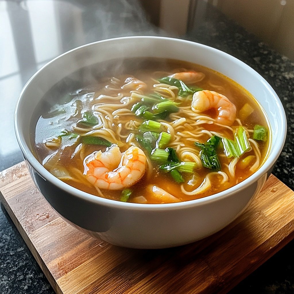 Chinese Shrimp Noodle Soup