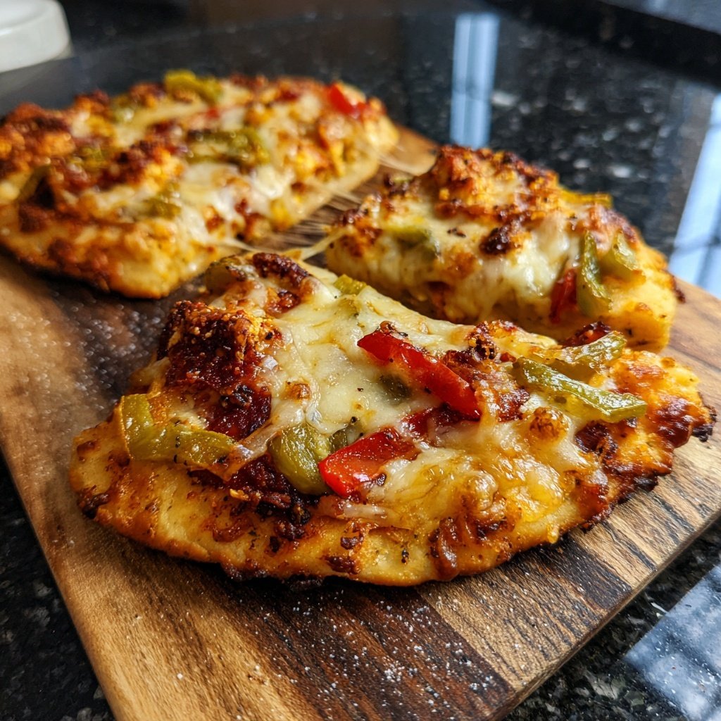 Paneer Naan Pizzas Indian Delight