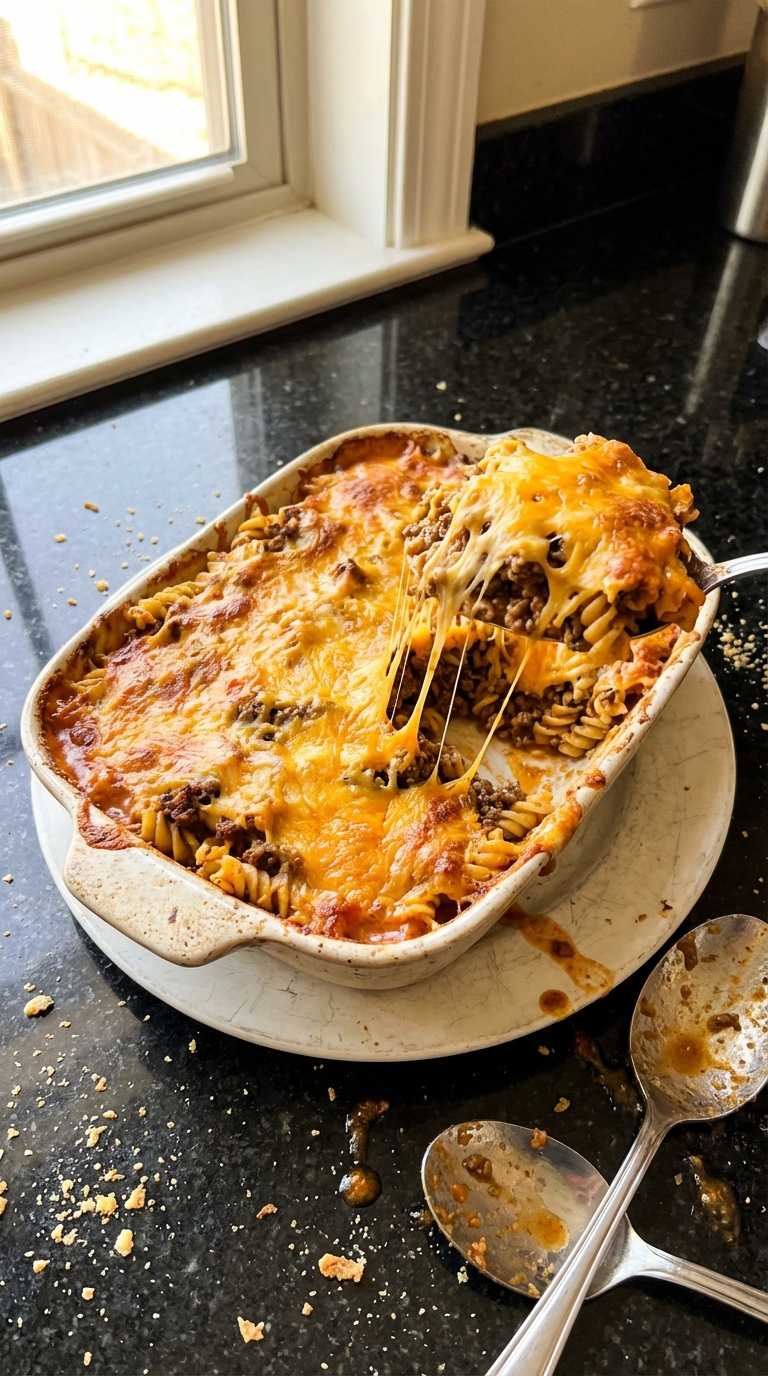Cheesy Beef Pasta Bake