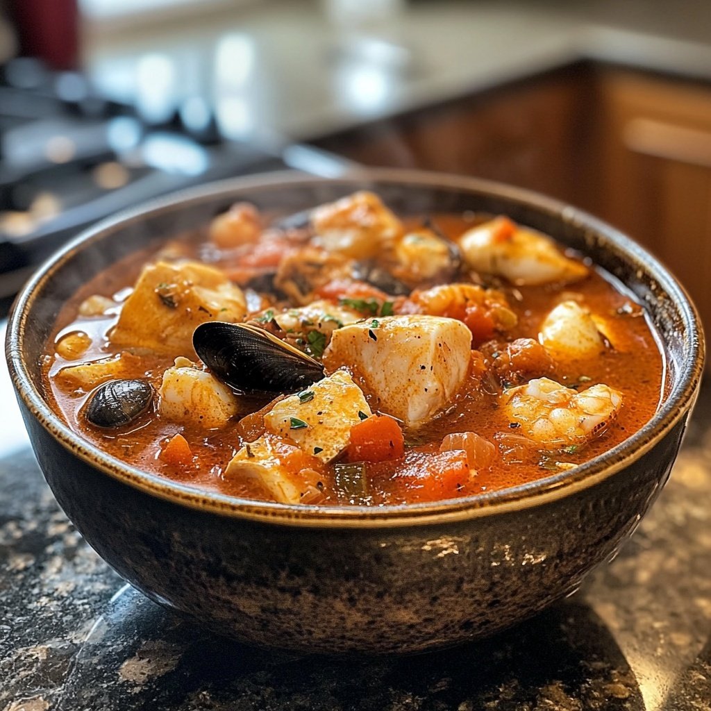Classic San Francisco Cioppino Seafood Stew Recipe