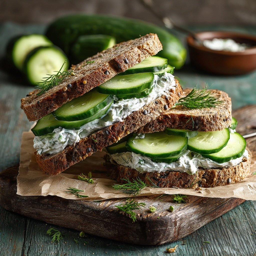 Cucumber Sandwiches with Fresh Dill