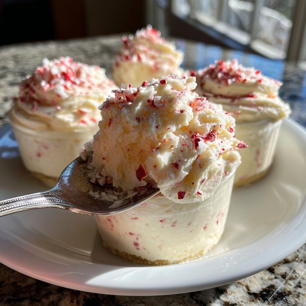 Peppermint White Chocolate Mousse Cups